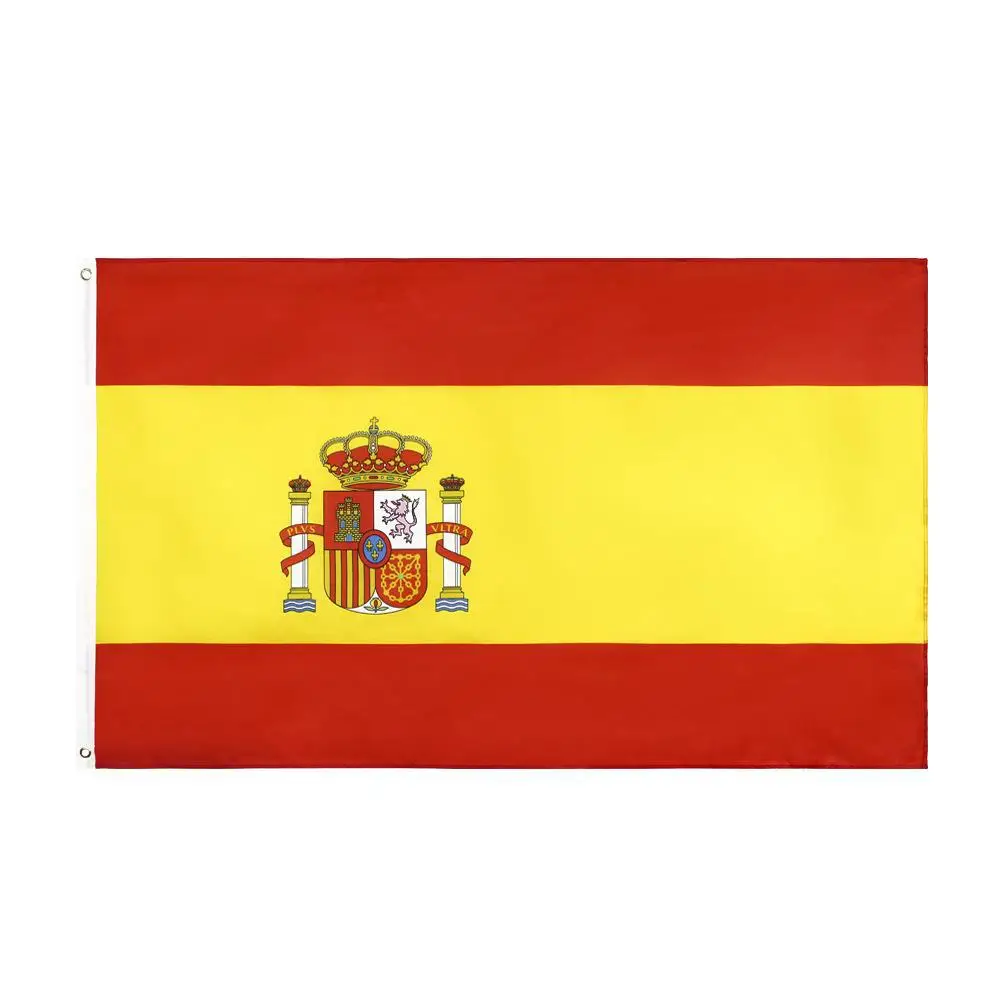 Wholesale 100% Polyester 3x5ft Stock ES espana Spanish Spain Flag