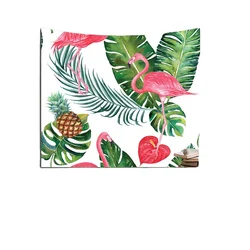 2017 3D Print Stylish Pattern Palm Leaves Flamingo Bedroom Living Room Wall Hanging Tapestry