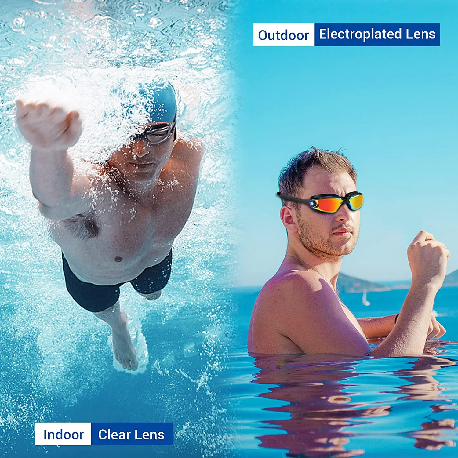 Оптовая продажа детские очки для плавания speedo hydrospex Заводская поставка противотуманные