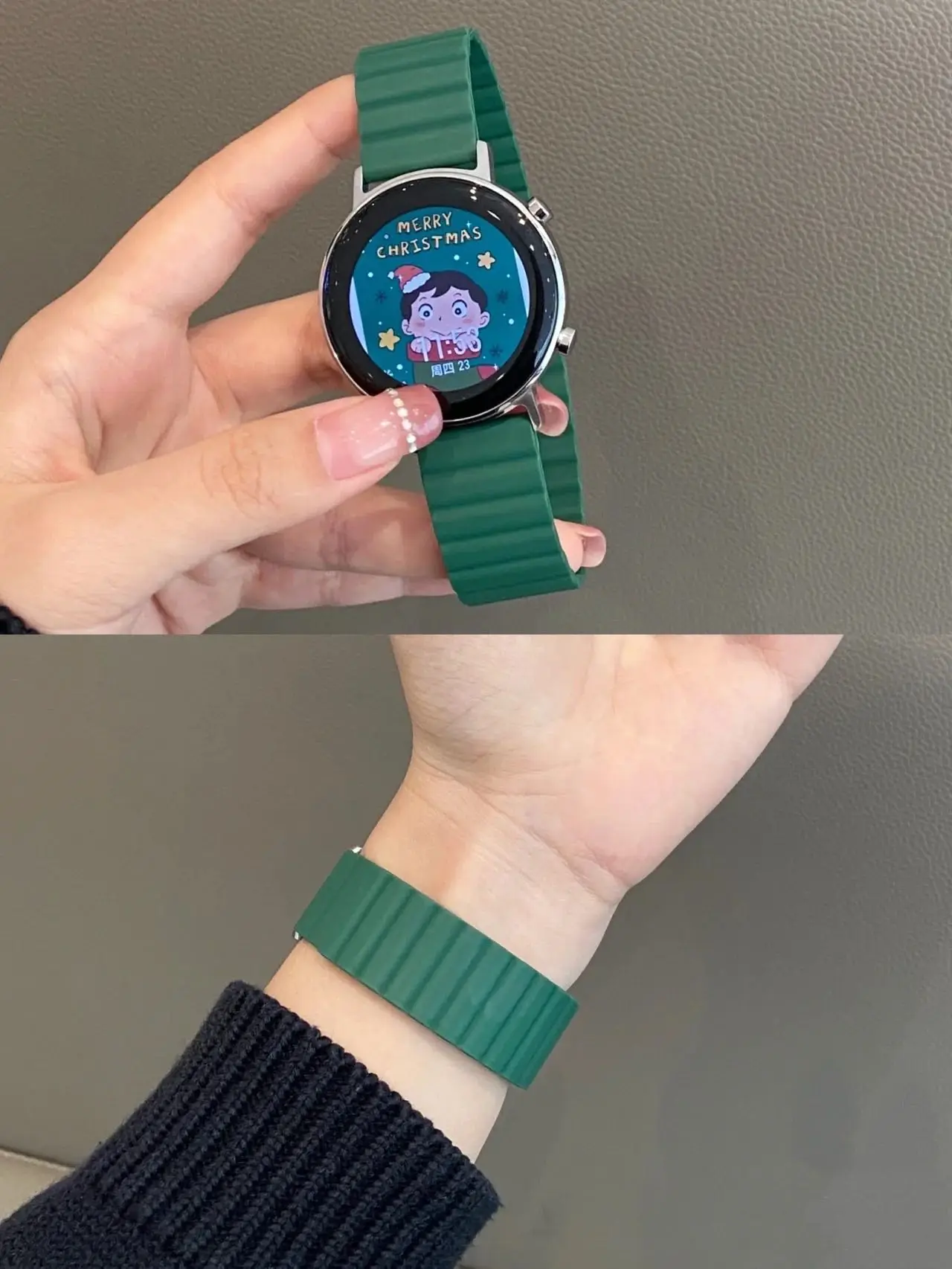 RYB 20mm Replacement Silicone Magnetic Watch Band Strap For Samsung Smart Watch Bracelet