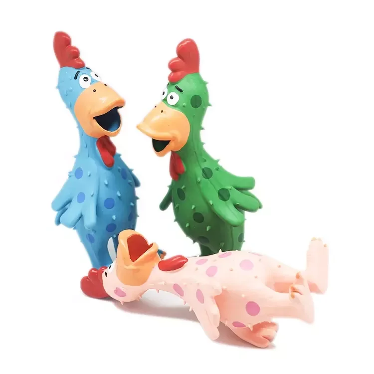 Wholesale Non-toxic Screaming Chicken Latex Dog Toy Pet Chew Squeak Toy For Dogs