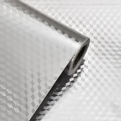 Kitchen Self Adhesive Waterproof anti-Oil Backsplash Stickers aluminum foil Wallpaper 3meters
