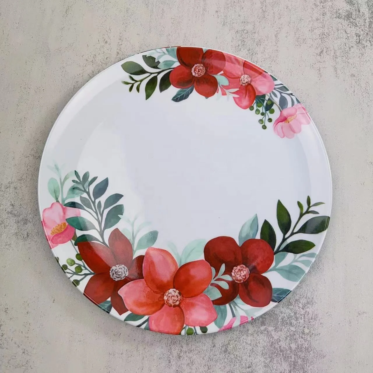 Wholesale customizable  print cheap wholesale melamine plastic  dishes and plates