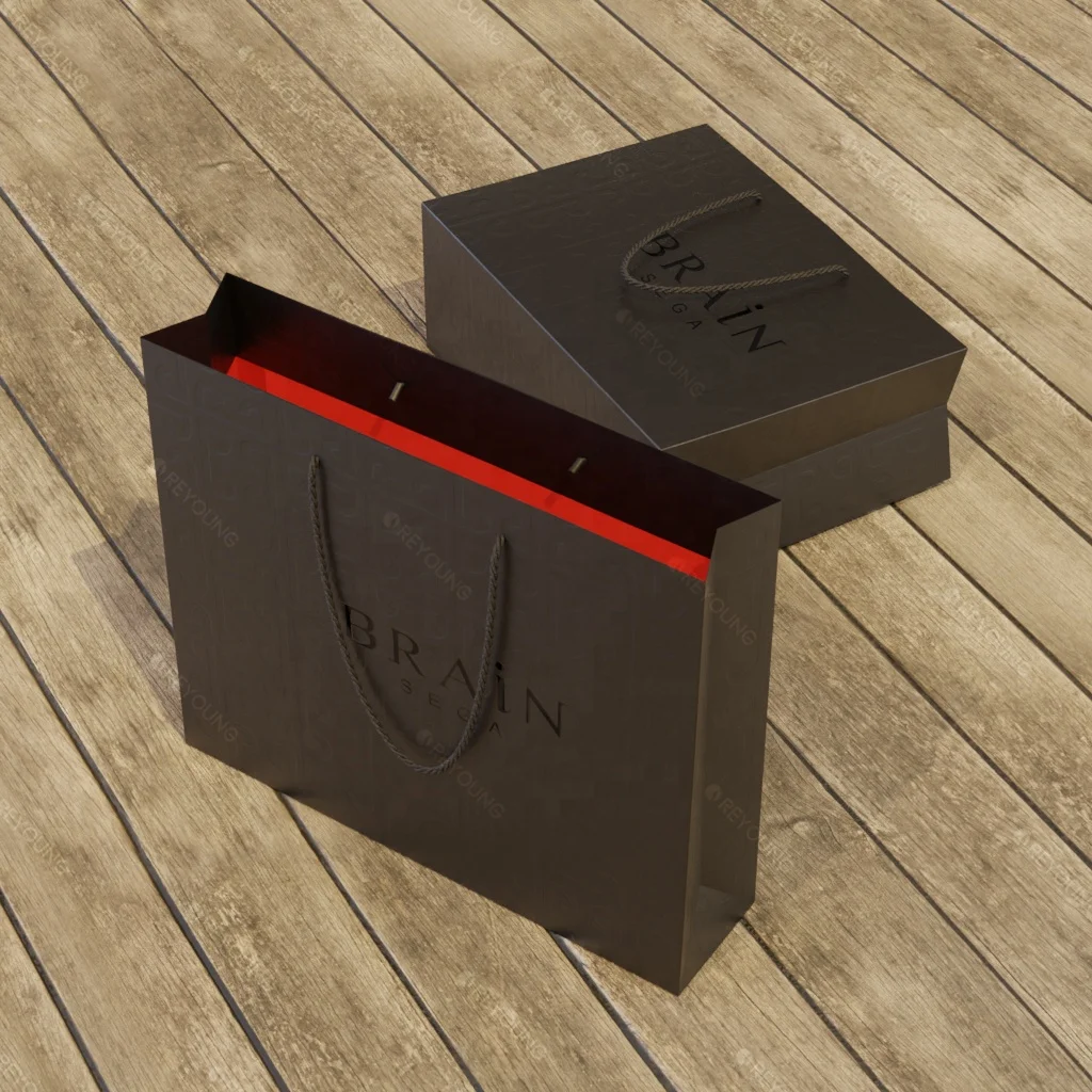 Custom Luxury Black Paper Magnet Foldable Folding Magnetic Gift Box Garment Apparel Clothing Packaging Bags Box With Ribbon