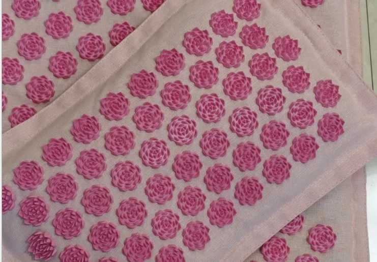 2022 new health massage mat rose round spiked acupoint cushion to relieve pressure pain acupuncture spiked yoga mat pillow