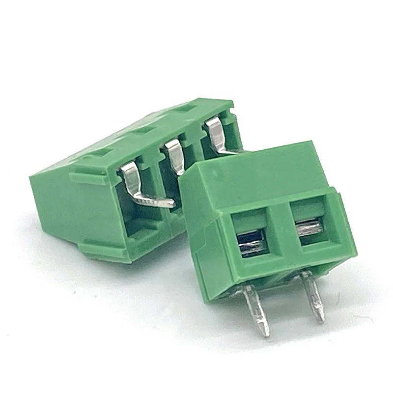 Wire connector electric HQ127V-508mm brass contact PCB screw type terminal block