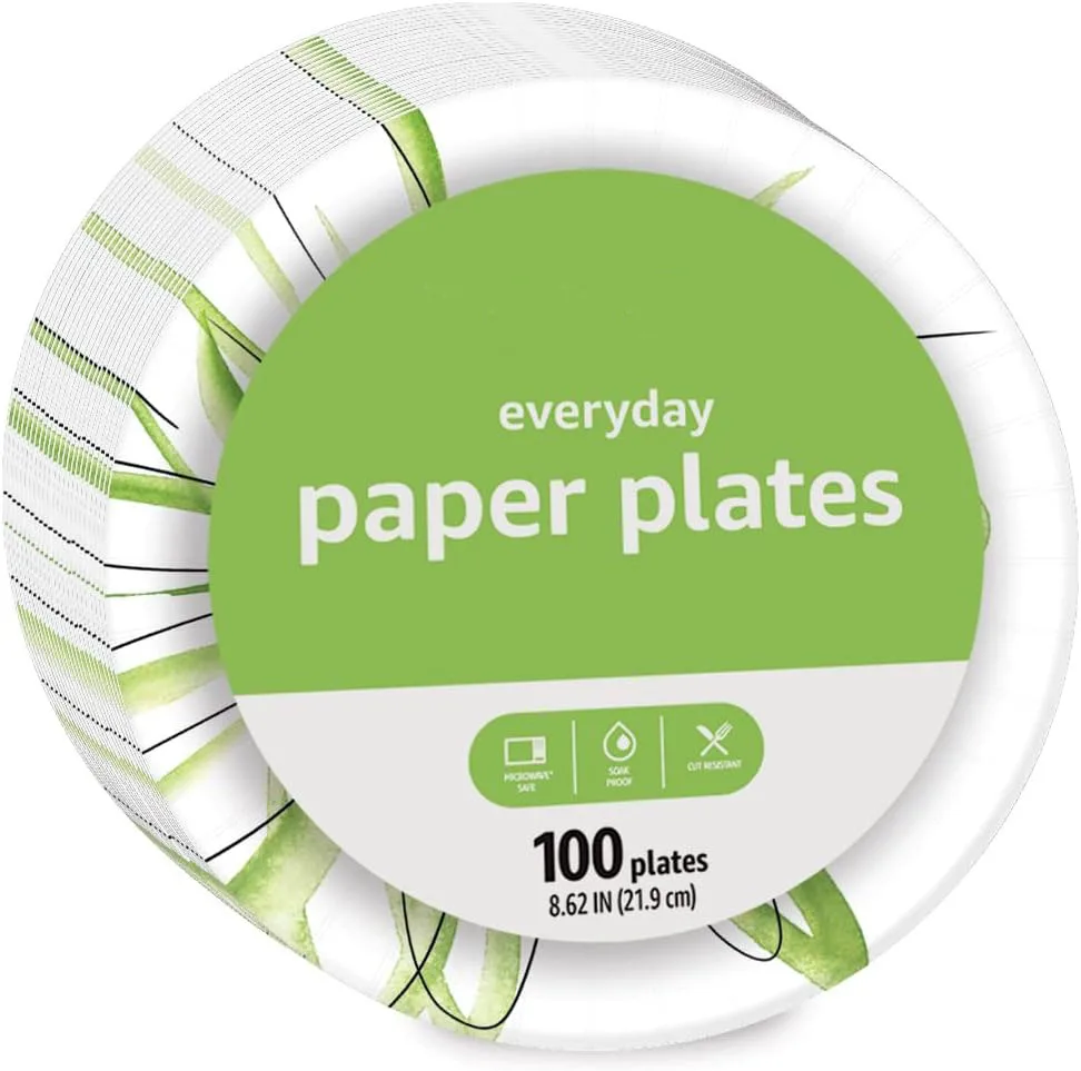 Biodegradable White Paper Plates Party Supplies Disposable plates for Packing Meat Paper Pet Plate