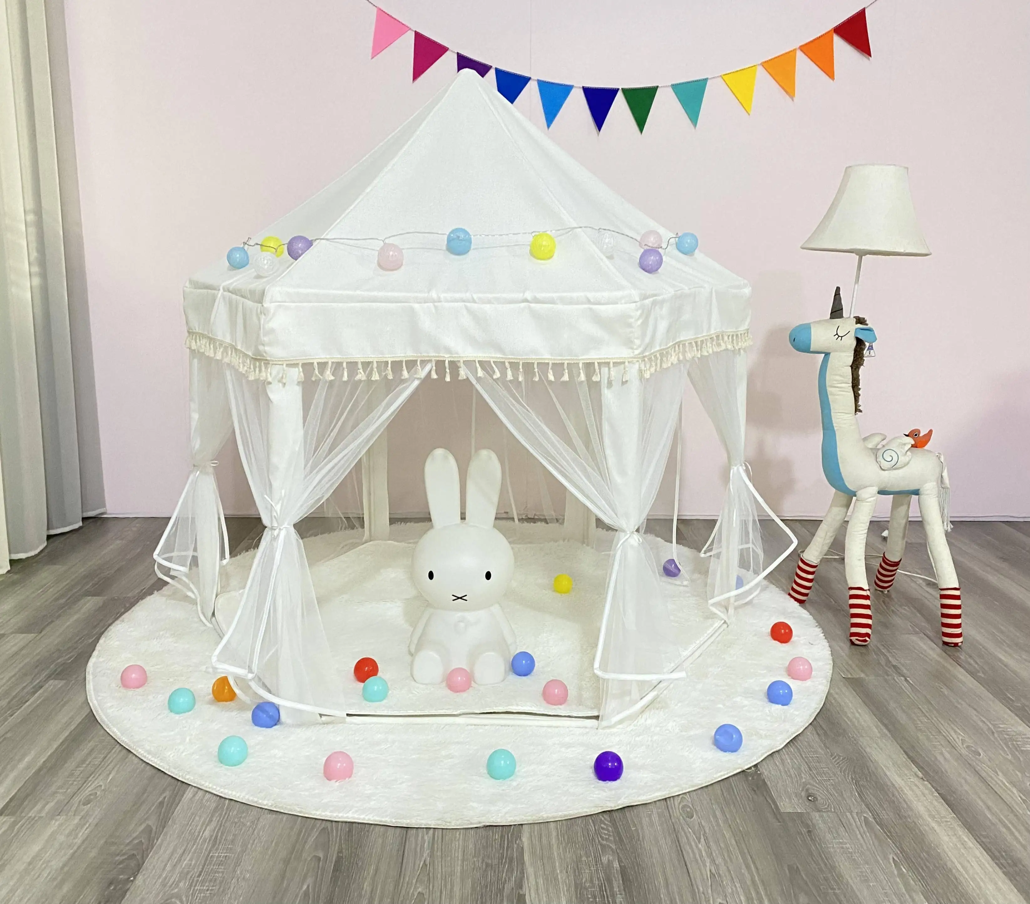 2024 Popular Princess House Toy Tent Kids House Play Indoor Tent