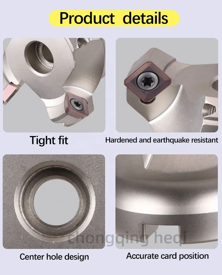 KM12-80/100/125/160/200/250 steel Milling cutter disc Round Indexable KM12 Face Milling Cutters  disc cutter For SEKT1204