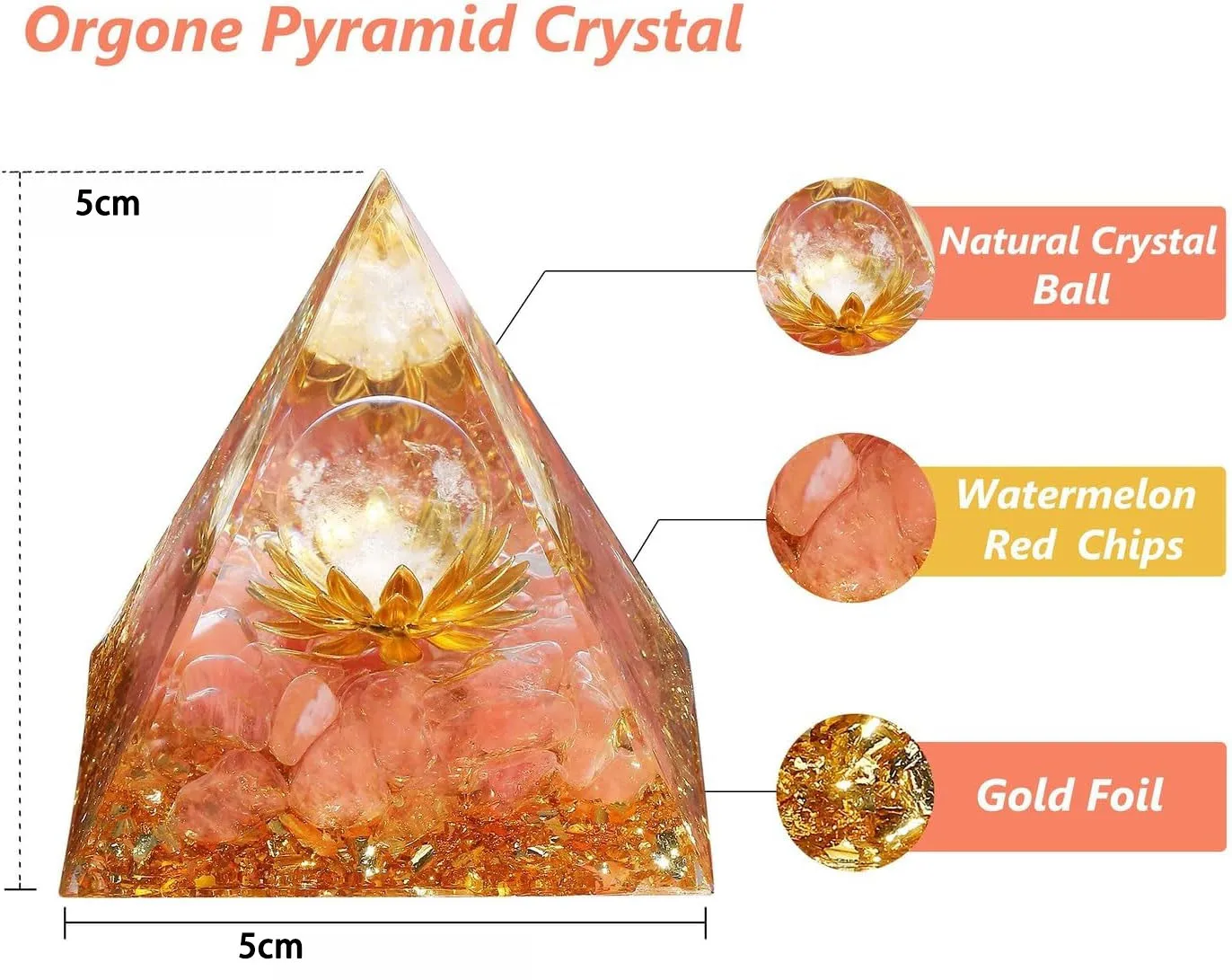 Wholesale Resin Pyramid Crystal Orgonite Pyramid handmade amethyst energy Resin Crafts Spirit Healing for Home