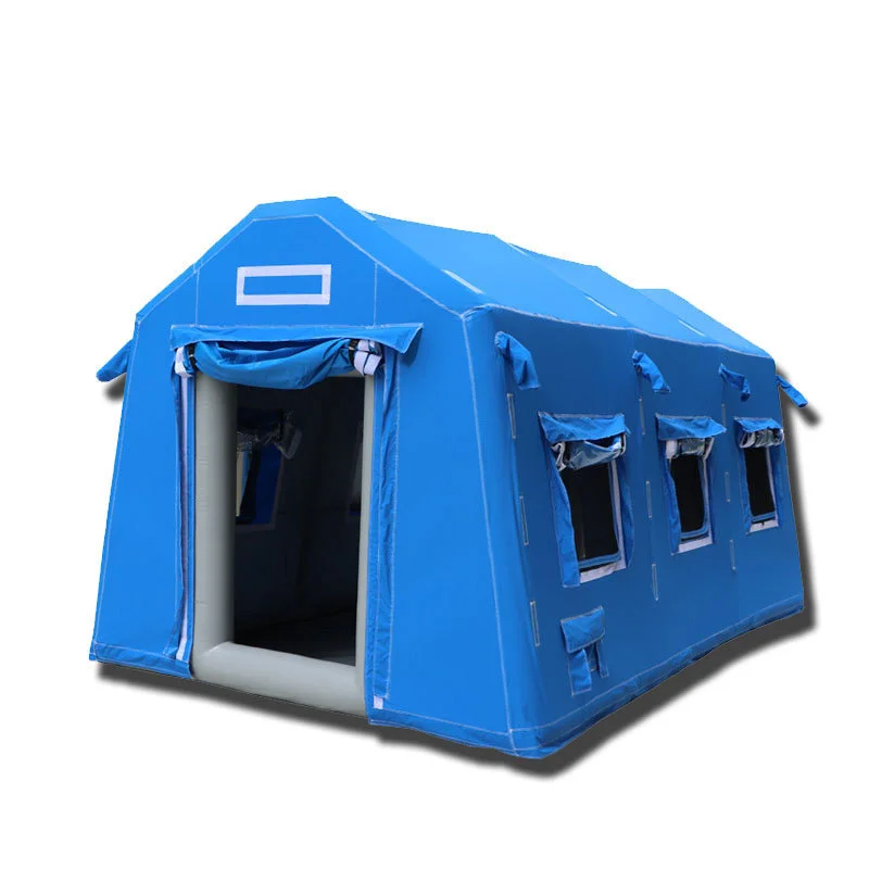 Large high quality air  inflatable camping Strong Wind Resistance Aluminum Frame Disaster Relief Refugee Medical Tent For Sale