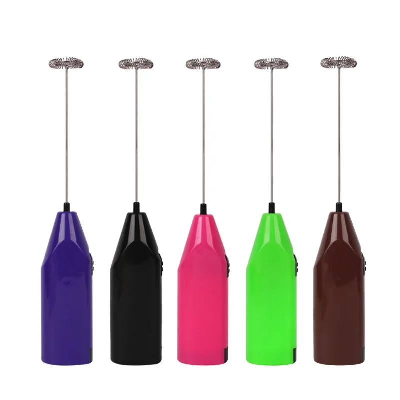 Hot Sale  Battery Powdered  Handheld  Eggbeater Chocolate Milk Jugs Frother Kitchen Whisk Mixer for Coffee