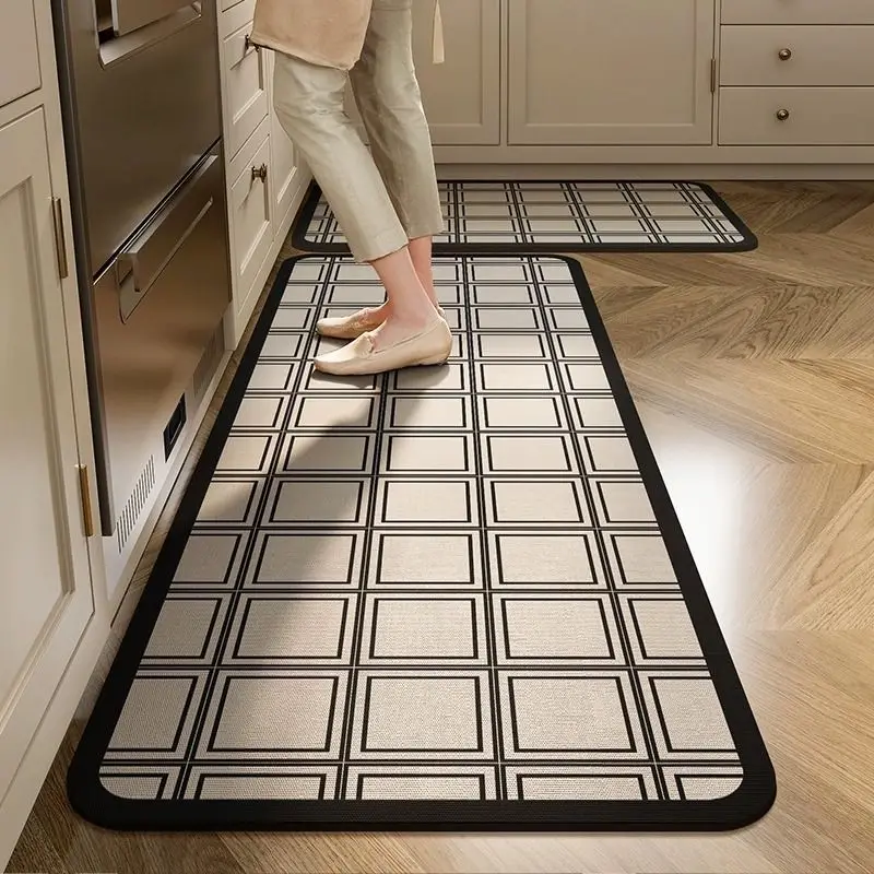 8mm Thick Non-slip Anti Fatigue  Durable  Kitchen  Mats  Set Non Skid Washable Kitchen Runner Rugs for Floor