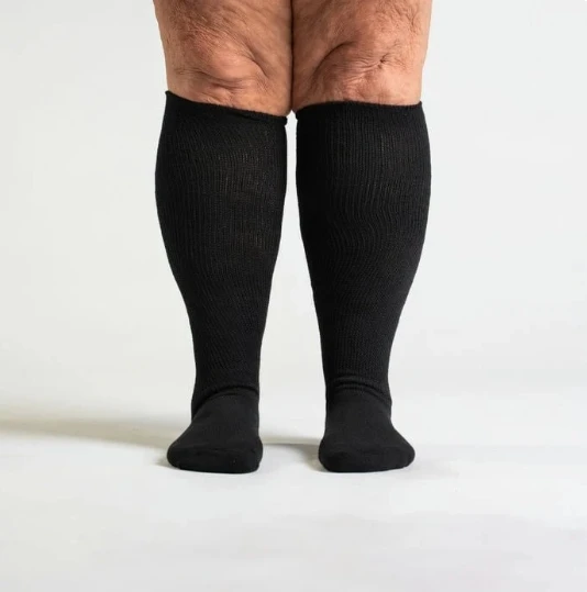 Unisex Crew Loose Fit Thick Diabetic Sock Men Cotton Bamboo Made custom logo anti-slip Diabetic socks