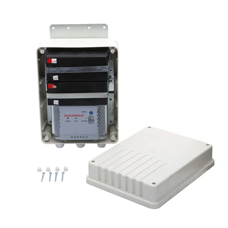 20W Solar Panel System with 2 9Ah Battery For Sliding Swing Gate Automation