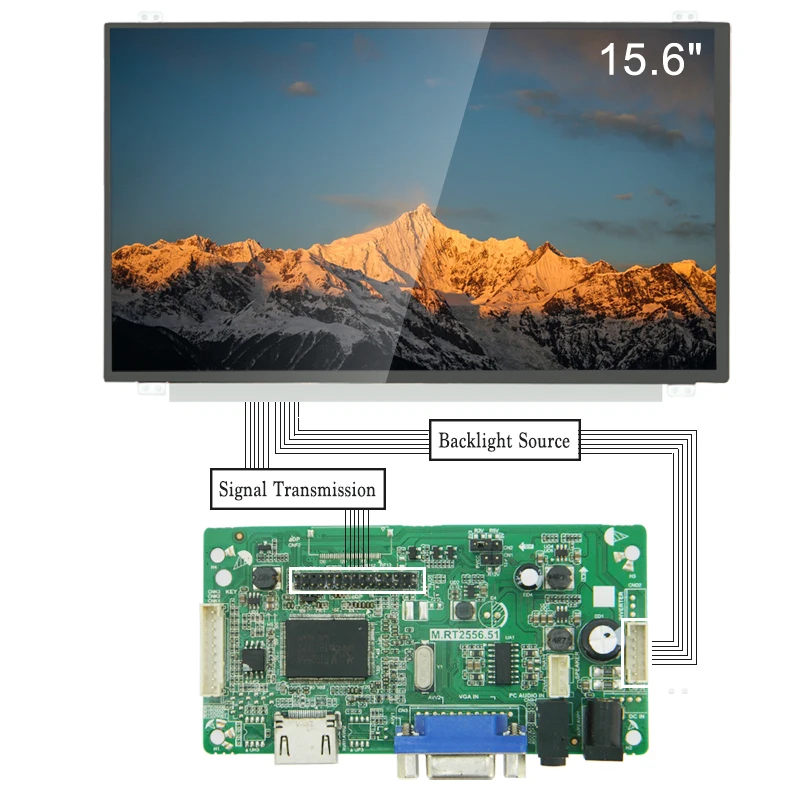 China Factories 15.6 inch IPS LCD Module Display 1080p vga hmi LCD Screen Display TFT LCD Display Panel Screen With eDP 30 Pin d