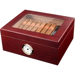 2022 г. Agreat дешевый шкаф-хьюмидор Для Хранения Сигар контейнер для сигар 20-30 верхний дисплей из закаленного