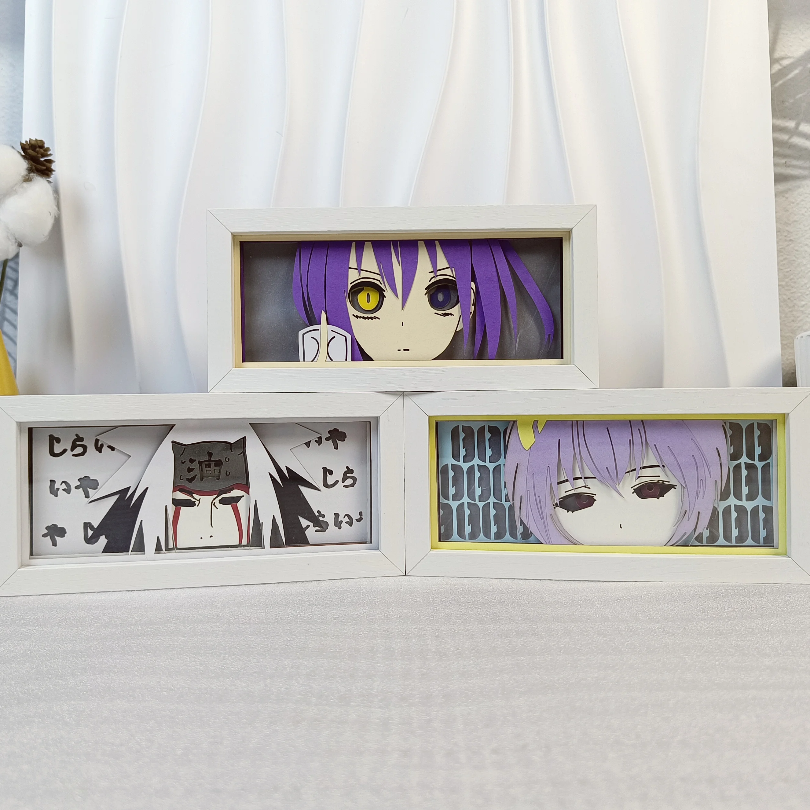 New Mixed Anime Led Photo Studio Light Box Large Photography Shoot Cosplay Anime Kirby 3d Paper Carving Lamp