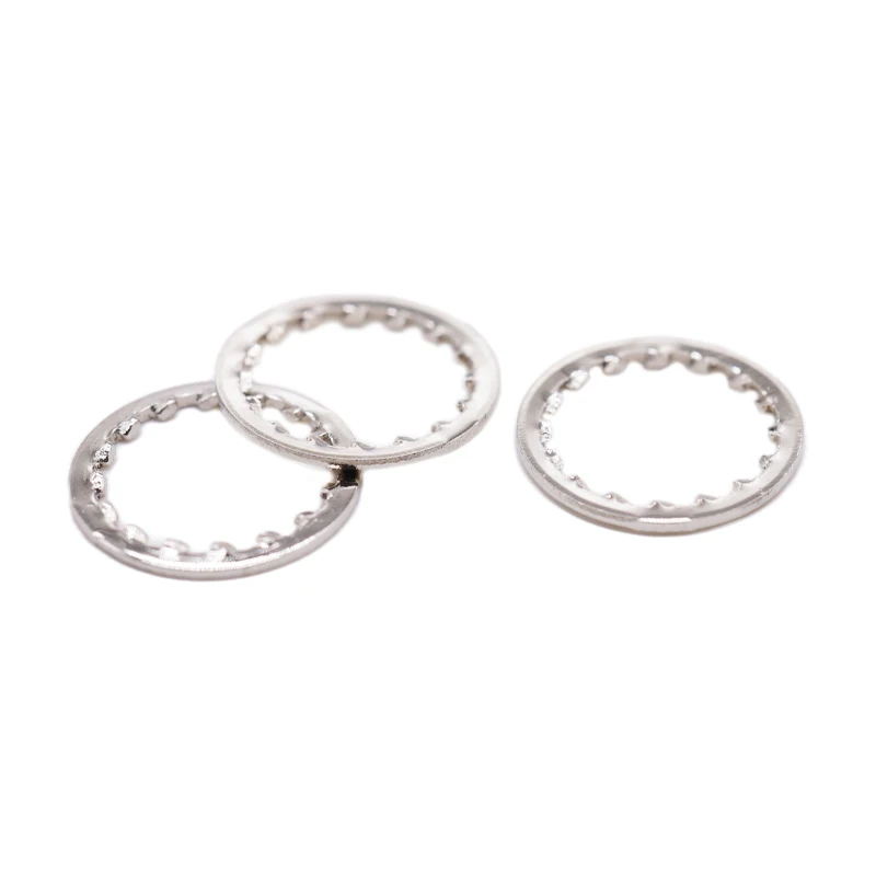 sheet metal stamping service OEM custom 304 Stainless Steel Internal Tooth Serrated Lock Washer Gasket Control Mounting Washers