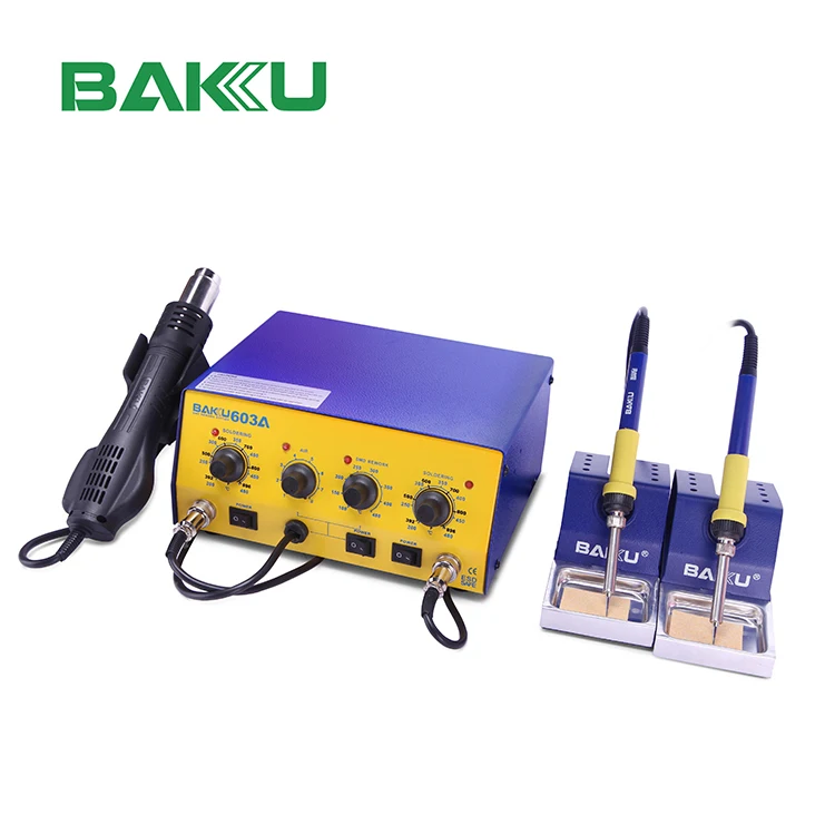  BAKU Прямая поставка горячего воздуха SMD 3 в 1 ремонтная станция BK-603A BGA цифровая паяльная для