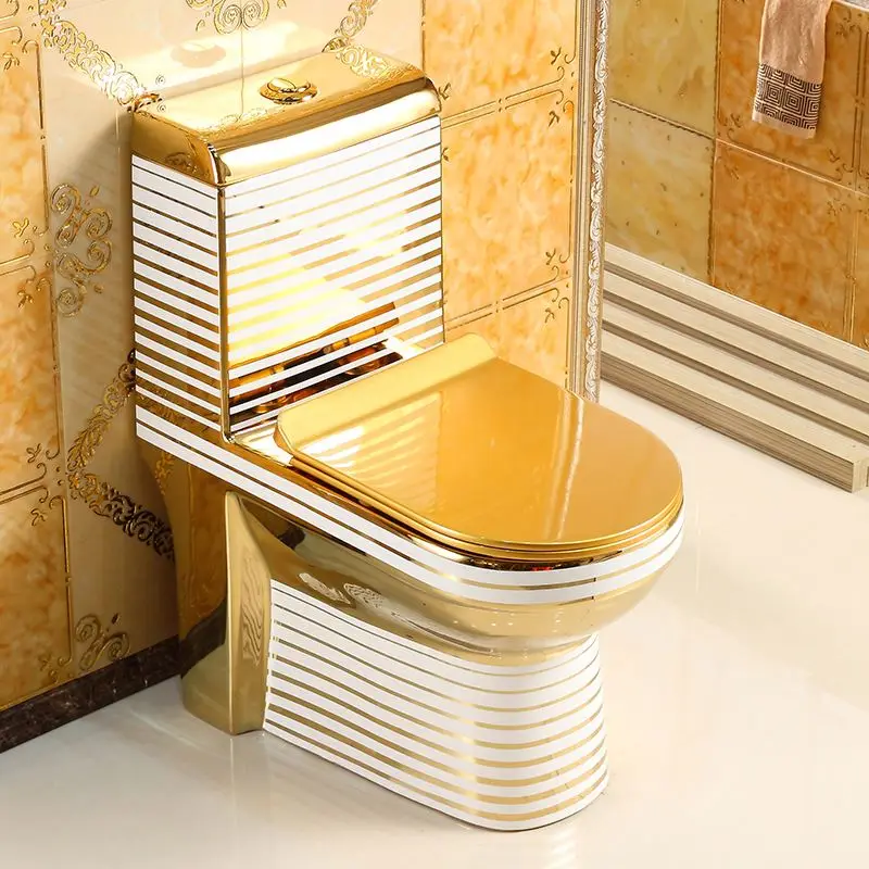 luxury one pc toilet modern bathroom shower toilet jet bidet in washdown toilettes vaso sanitary gold pot pan wall wc p trap