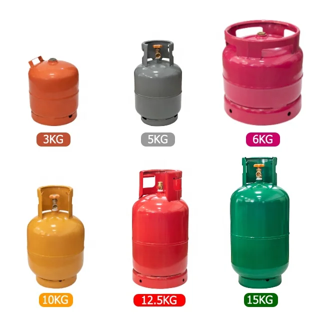 Africa 6kg Hot Sale camping lpg cylinder/lpg steel gas tank