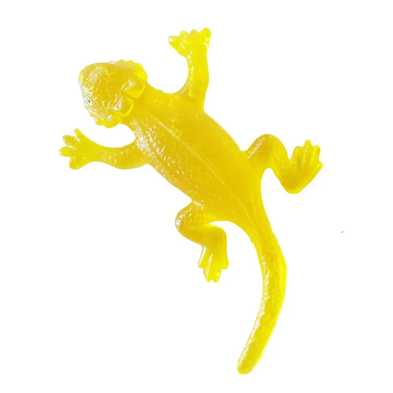 Wholesale TPR colorful sticky toy of Lizard shape for kids