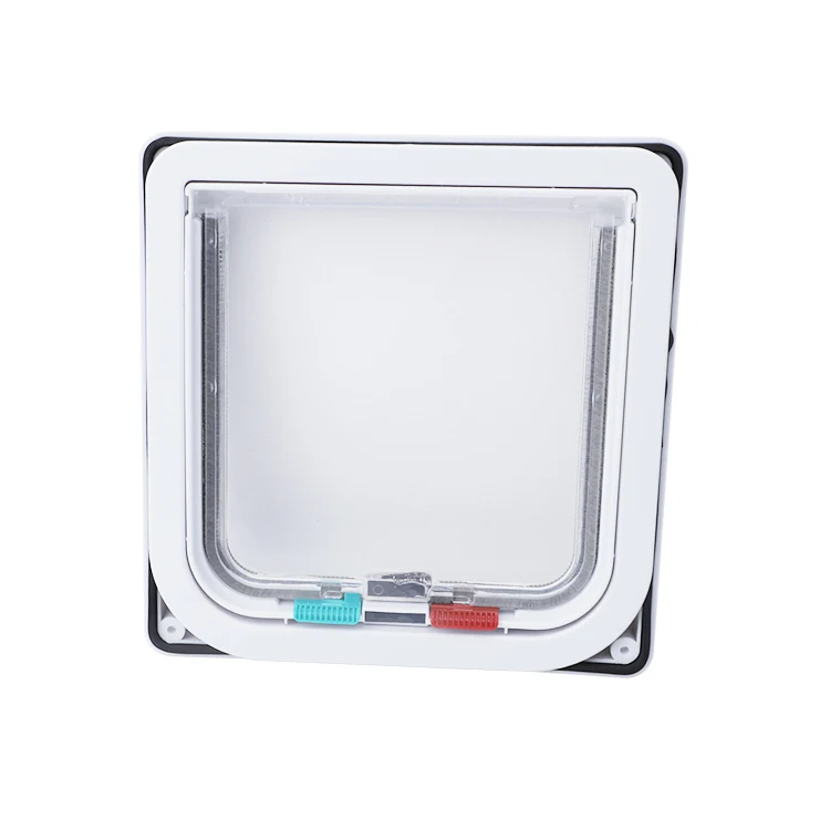 Pet Products Custom 4 Way Locking Safety Interior Cat Gate Flap Dog Door Doors For