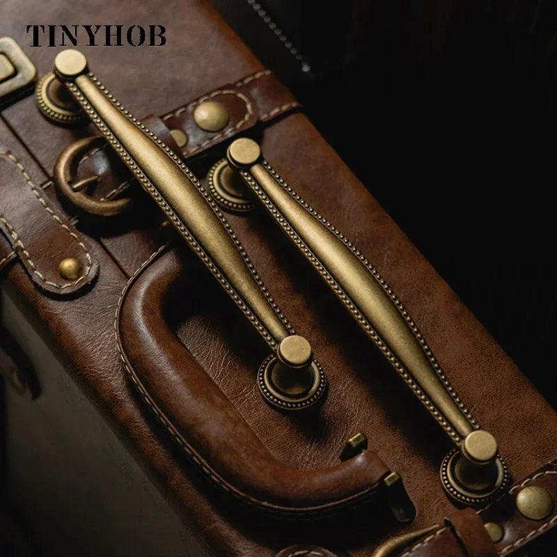 Vintage Bronze Solid Brass Cabinet Knobs Shell Handle And Knob Cupboard Handles Drawer Pull For Furniture Hardware C-5942