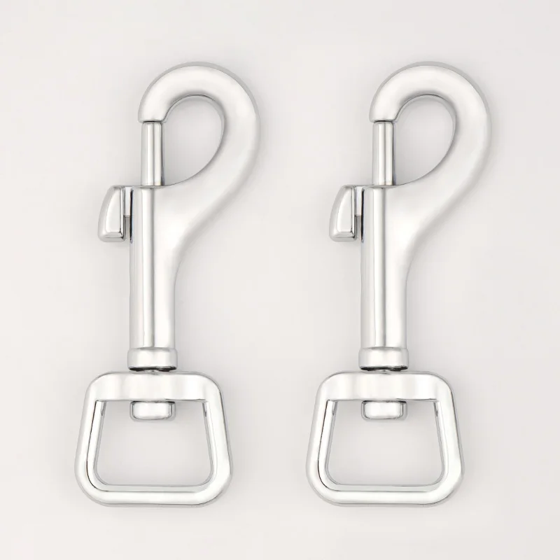 Поводок для собак 3/4 дюйма, поворотный крючок с настраиваемым логотипом 19 мм, защелкивающийся крючок, поворотный хромированный болт, защелкивающийся зажим, крючок для ошейника, поводок