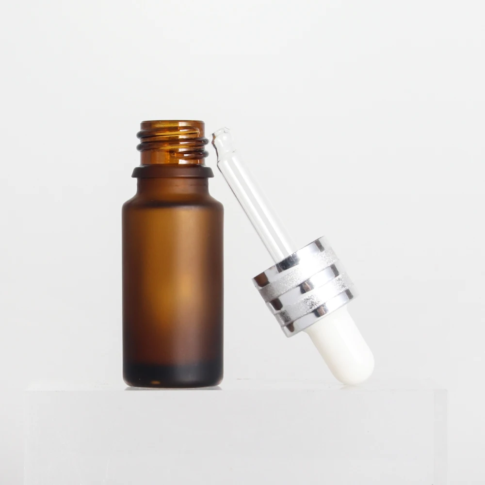 Dropper Types Cosmetics Packaging Amber Glass Dropper Bottle for Serum Essential Oil Skincare-Clear Pipette Container