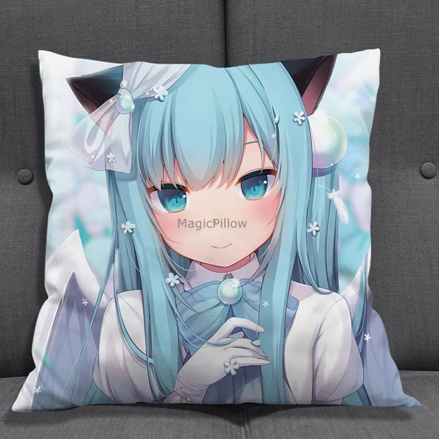 Home Decor Pillow Anime Custom Personalised Cushion Pillowcase Cartoon Christmas Bed Fluffy Pillows Gift