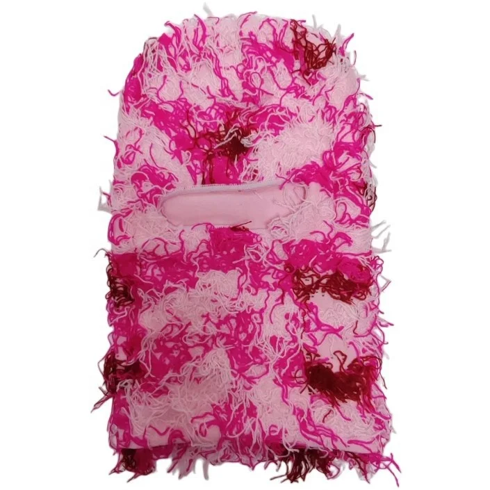 hot sale grassy Winter ski mask keep warm one hole Distressed Balaclava