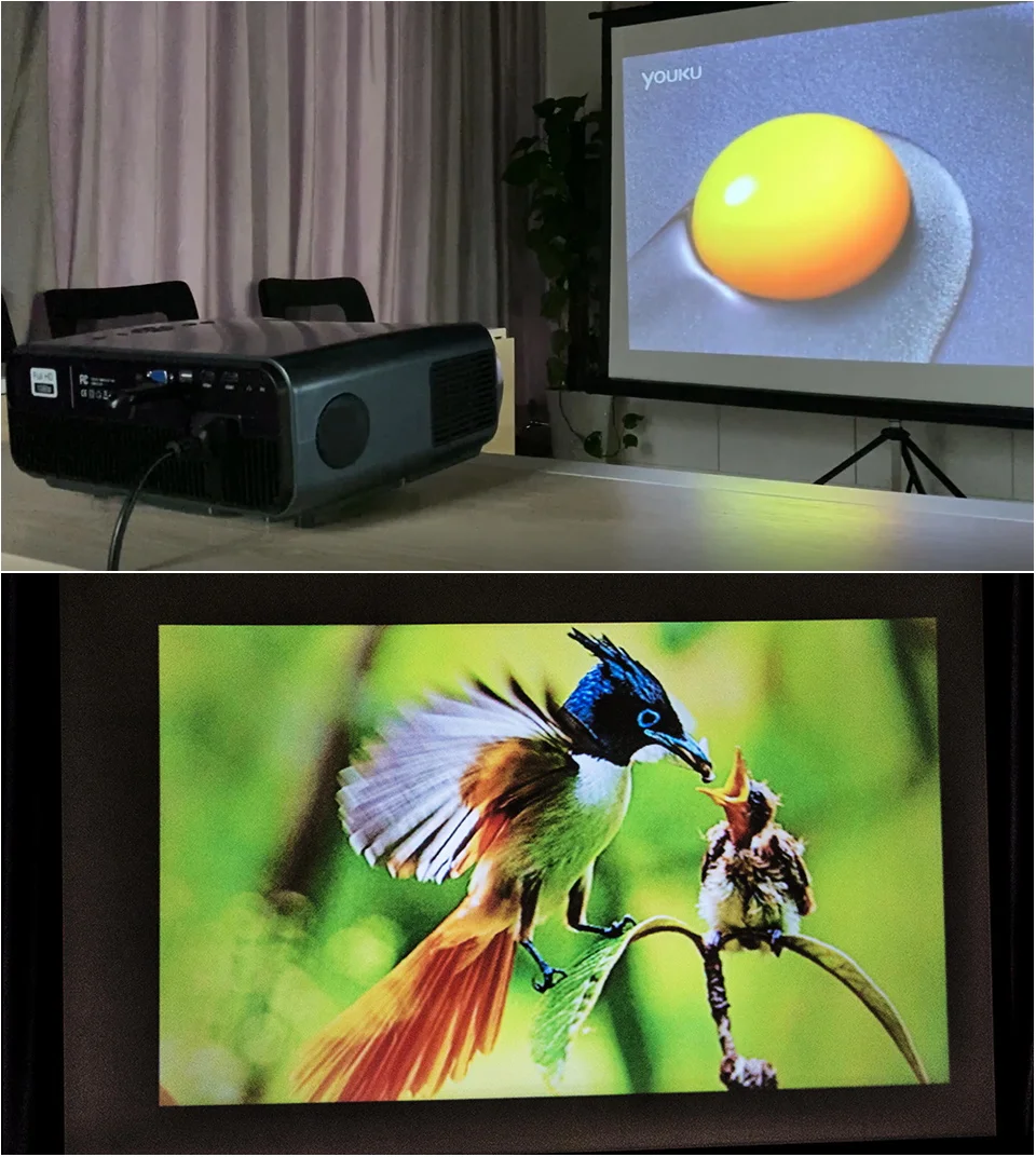 CAIWEI Full HD Projector 1920x1080P  Android (2G+16G) WIFI Blue tooth LCD LED Projector for Home Cinema Video Beamer for 4K