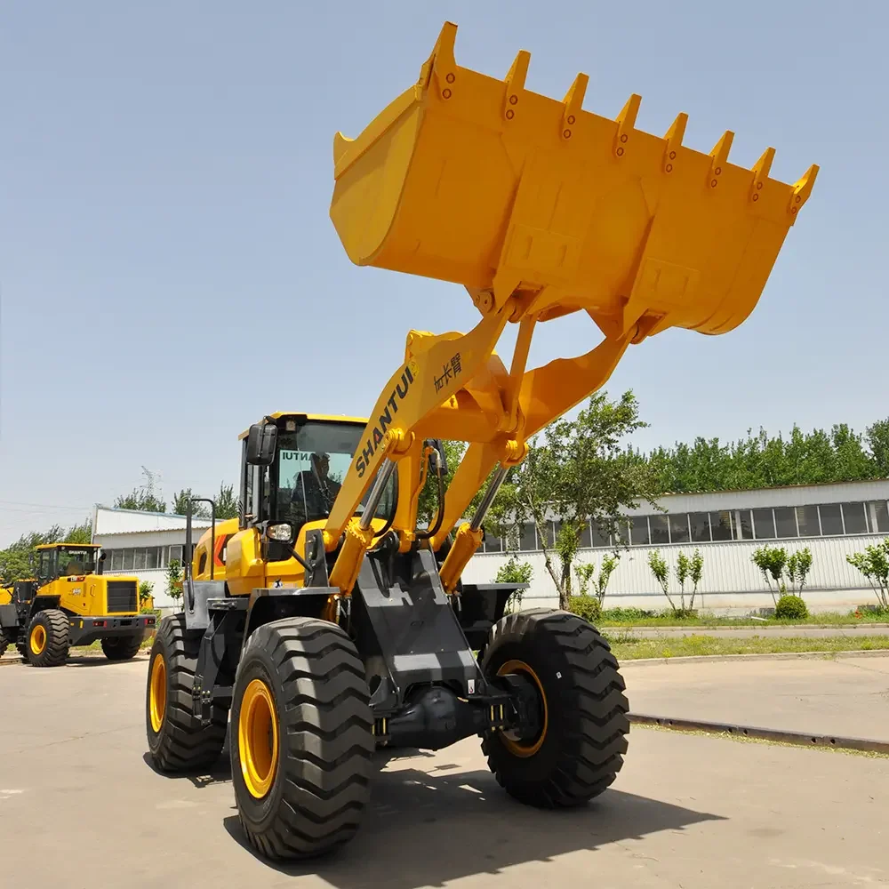 SHANTUI 162 кВт Землеройная техника 11 тонн средний колесный погрузчик L58K-B5 с емкостью ковша 4 2 м³ на складе