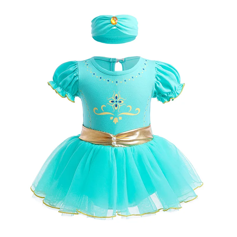 Summer Princess Romper Costumes 3-24Month Tinkerbell For Costume Baby Girl with Headband BPGC-003