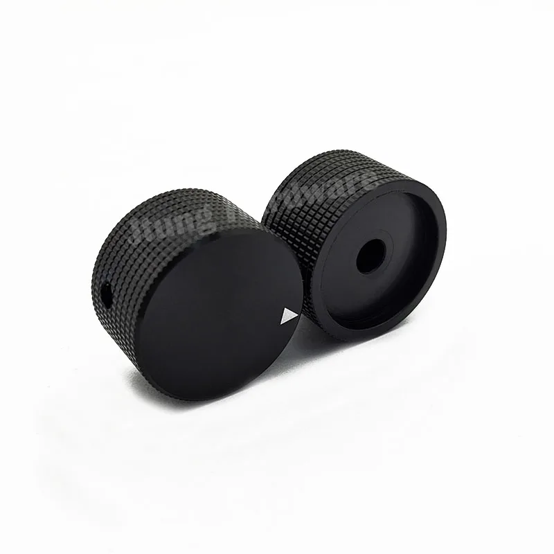 30x15mm CNC Machined Silver Knurled Aluminum 18T shaft Round shaft D Shaft Control Indicating Knobs for potentiometer