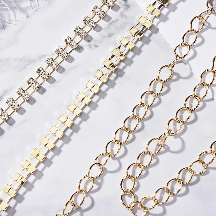 2022 Cheap trendy style iron waistband wholesale excellent quality chain belt for women