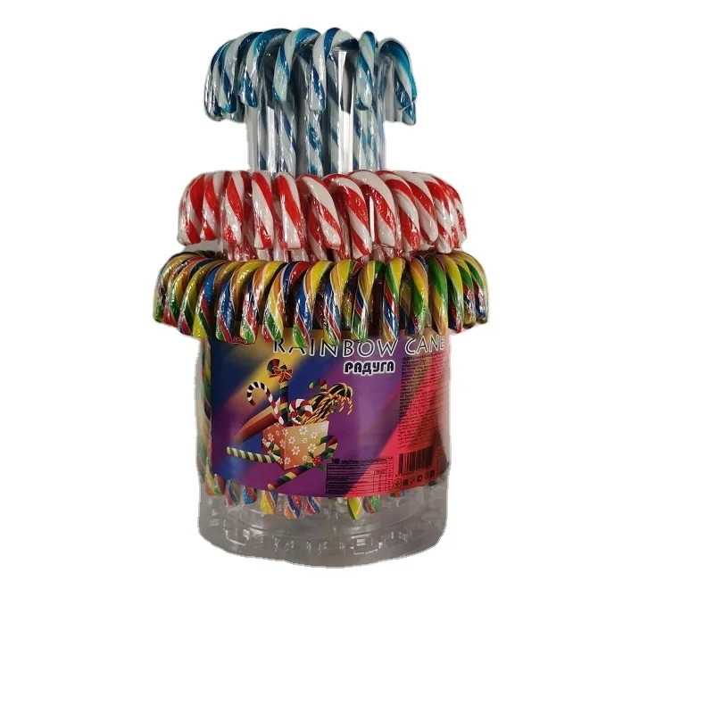 
hot sell rainbow fountain candy cane for Christmas 