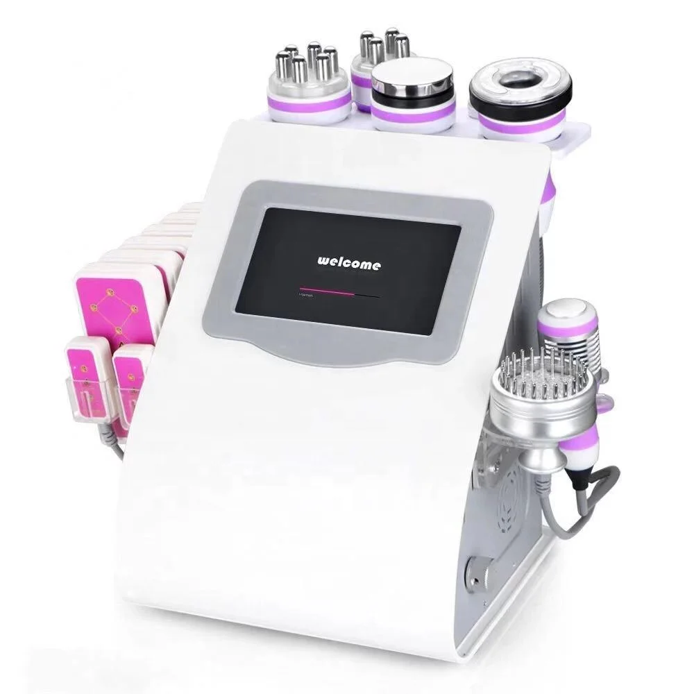 Newest 9 In 1 Multifunction Beauty Machine/ Lipolaser/ vacuum cavitation system Rf Slimming Beauty Machine