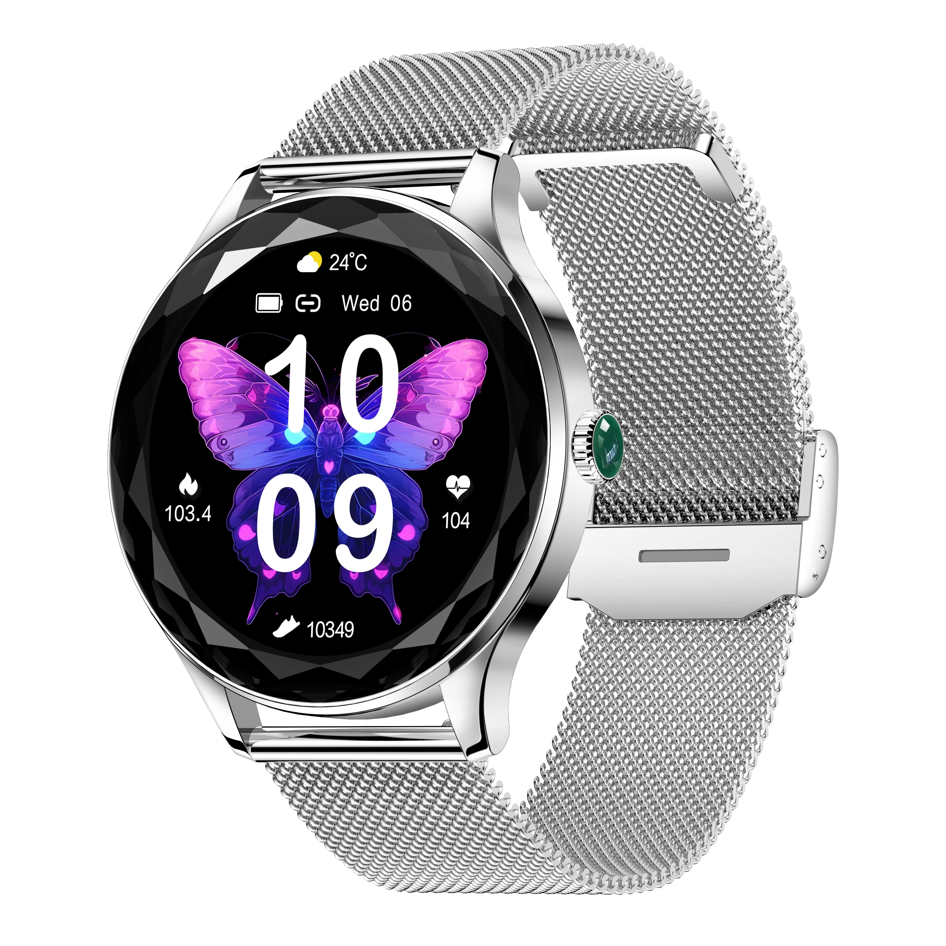 Модные элегантные NX23 Pro Круглые Женские часы BT Call умные водонепроницаемые 1 27 дюймов Reloj Inteligente