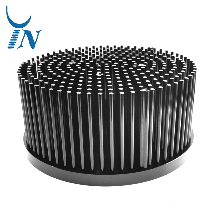 Custom D150mm Round Cold Forging Heat sink Aluminum Radiator Pin Fin Heat Sink for Led Light Radiator