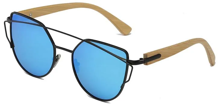Polarized 2020 wooden bamboo sunglasses with competitive price