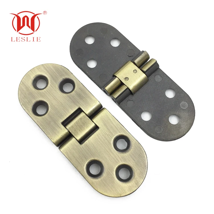 180 Degree Flip Top Hinge Solid Brass Hinge Round with Screws Solid Brass Flap Hinge