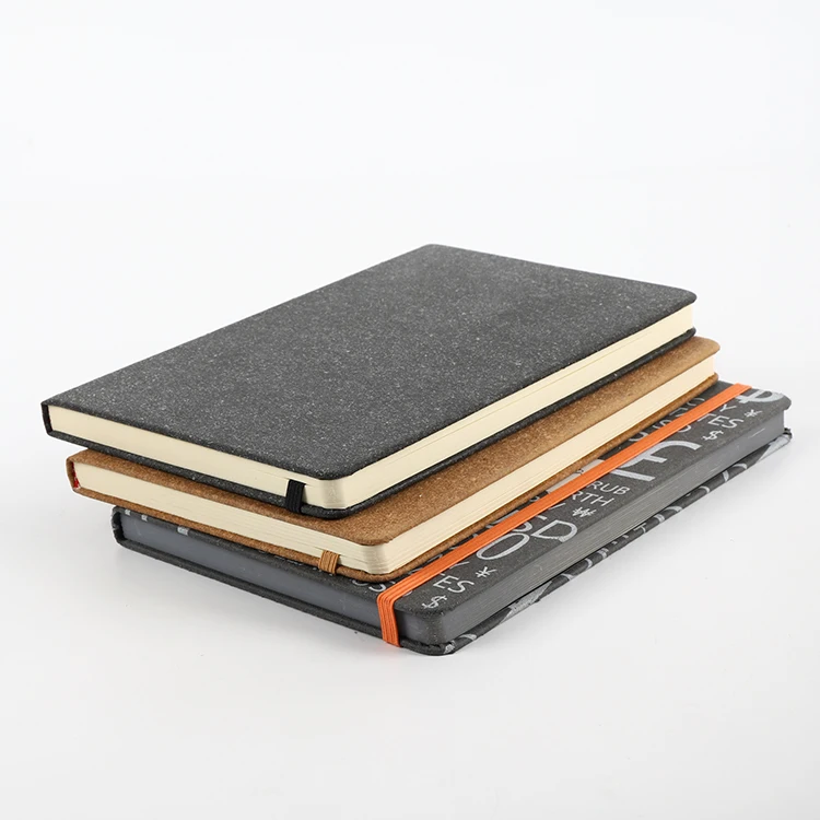A4 A5 A6 leather recycled notebook lunar books with customized logo eco friendly production