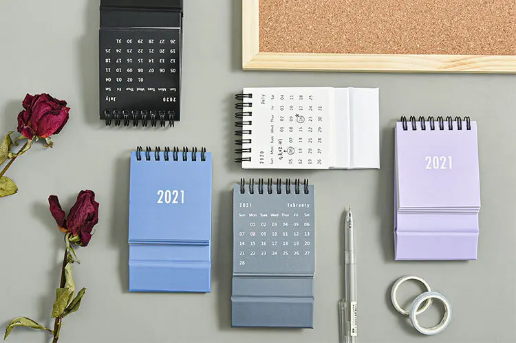 
Note Pad Combination Weekly Print Weekly Planner Pad, Spiral Desk New Year Calendar 2021 