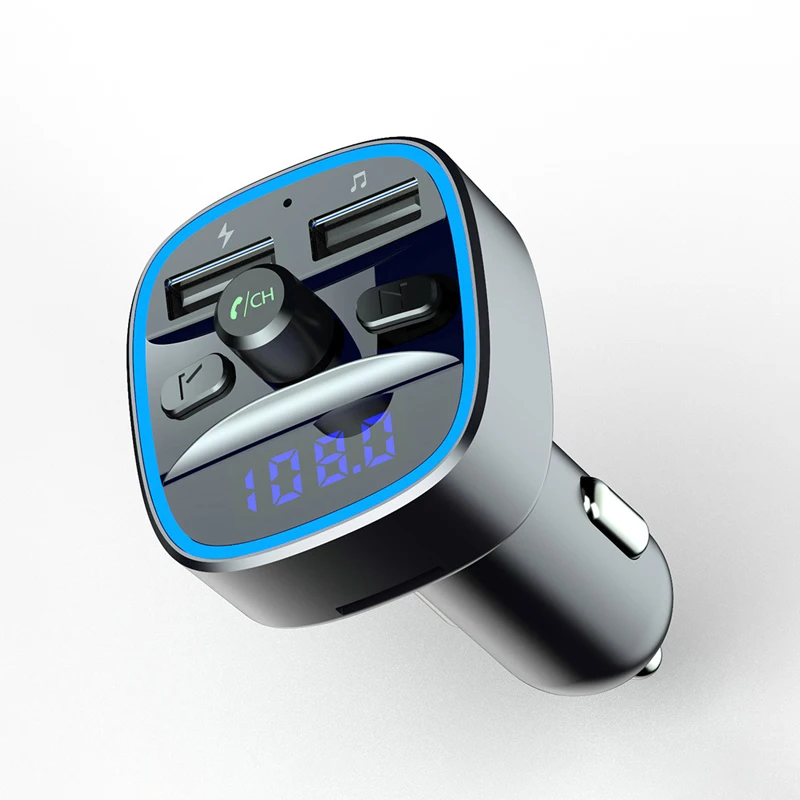 Transmitter Car Mp3 Player BT 5.0 Receiver Dual Usb Car Charger U Disk TF Card Music Call Handsfree Kit