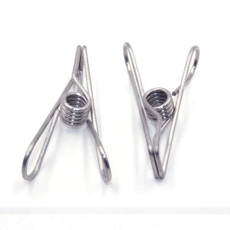 Widely used Multipurpose Laundry Clip Torsion spring Stainless Steel cloth clip hangers clothespin for home