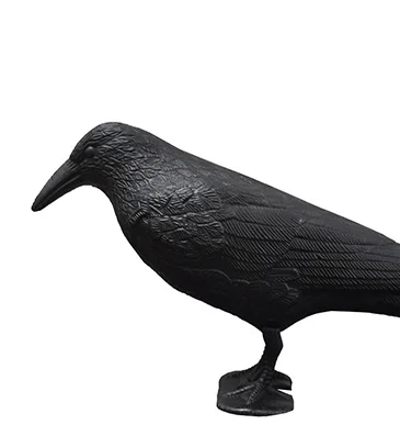 L&Y wholesale Outdoor hunting decoy Plastic black crow decoration plastic hunting decoy crow