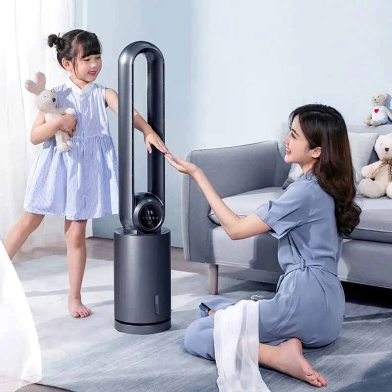 Portable Bladeless Stand Air Conditioners Fan Cooler Energy-saving Electric Silent Tower Table Vertical Floor Fan Air Cooler